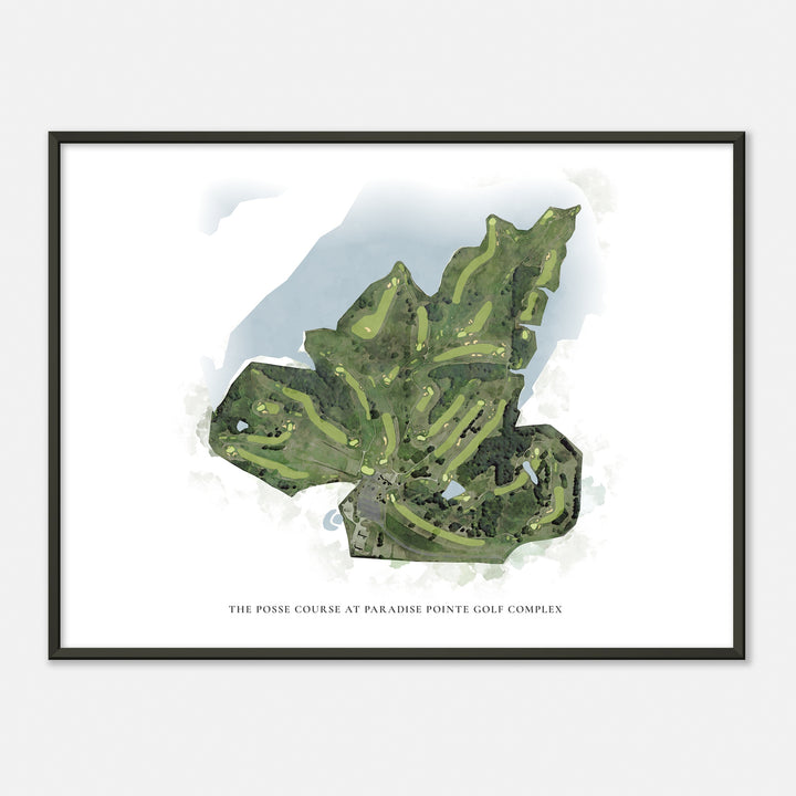 Print of The Posse Course At Paradise Pointe Golf Complex Classic Map