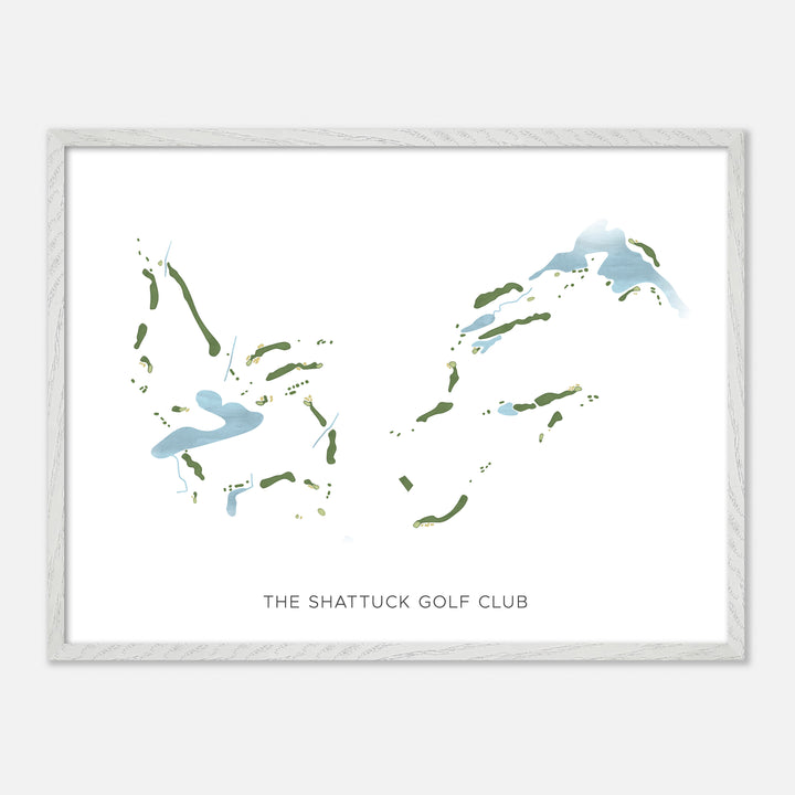 Print of The Shattuck Golf Club Modern Map