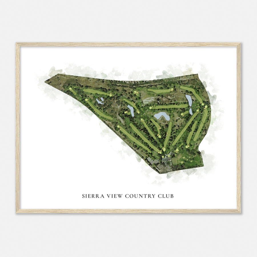 Print of Sierra View Country Club Classic Map