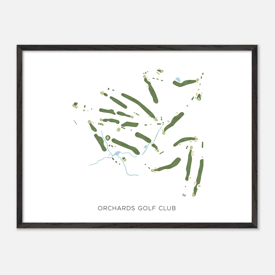 Print of Orchards Golf Club Modern Map