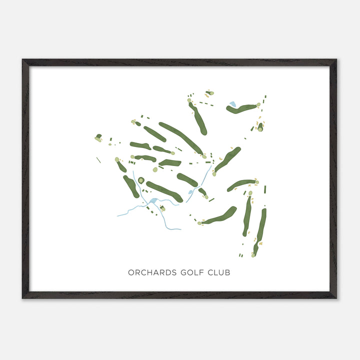 Print of Orchards Golf Club Modern Map