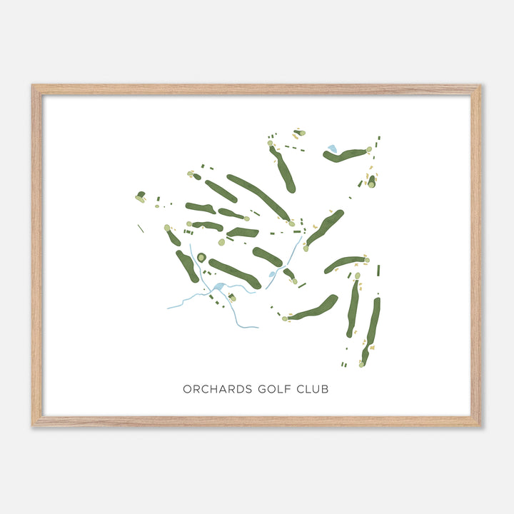 Print of Orchards Golf Club Modern Map