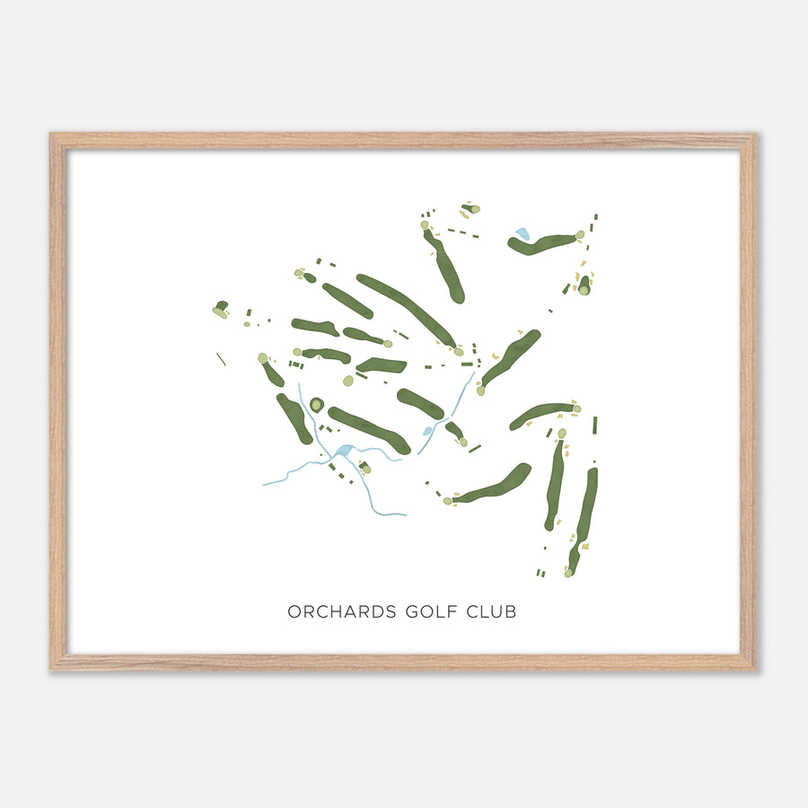 Print of Orchards Golf Club Modern Map