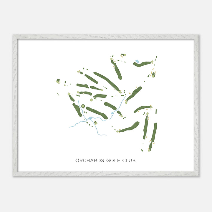 Print of Orchards Golf Club Modern Map