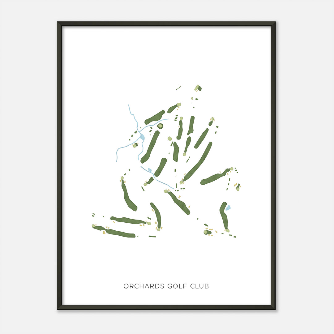 Print of Orchards Golf Club Modern Map