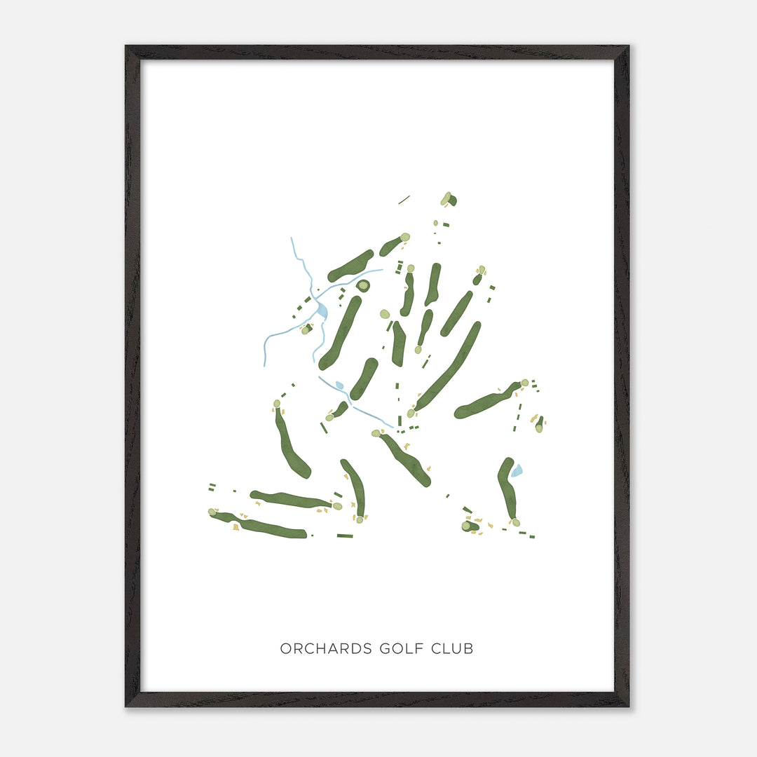 Print of Orchards Golf Club Modern Map