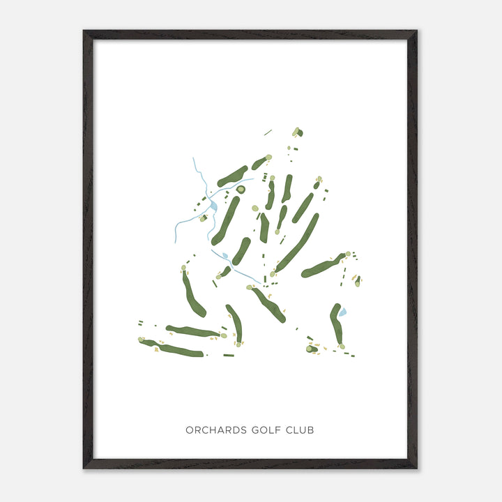 Print of Orchards Golf Club Modern Map