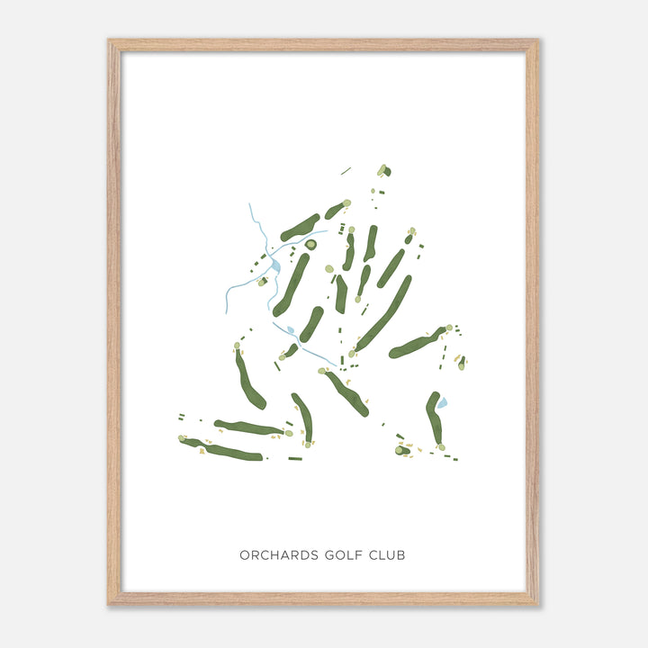 Print of Orchards Golf Club Modern Map