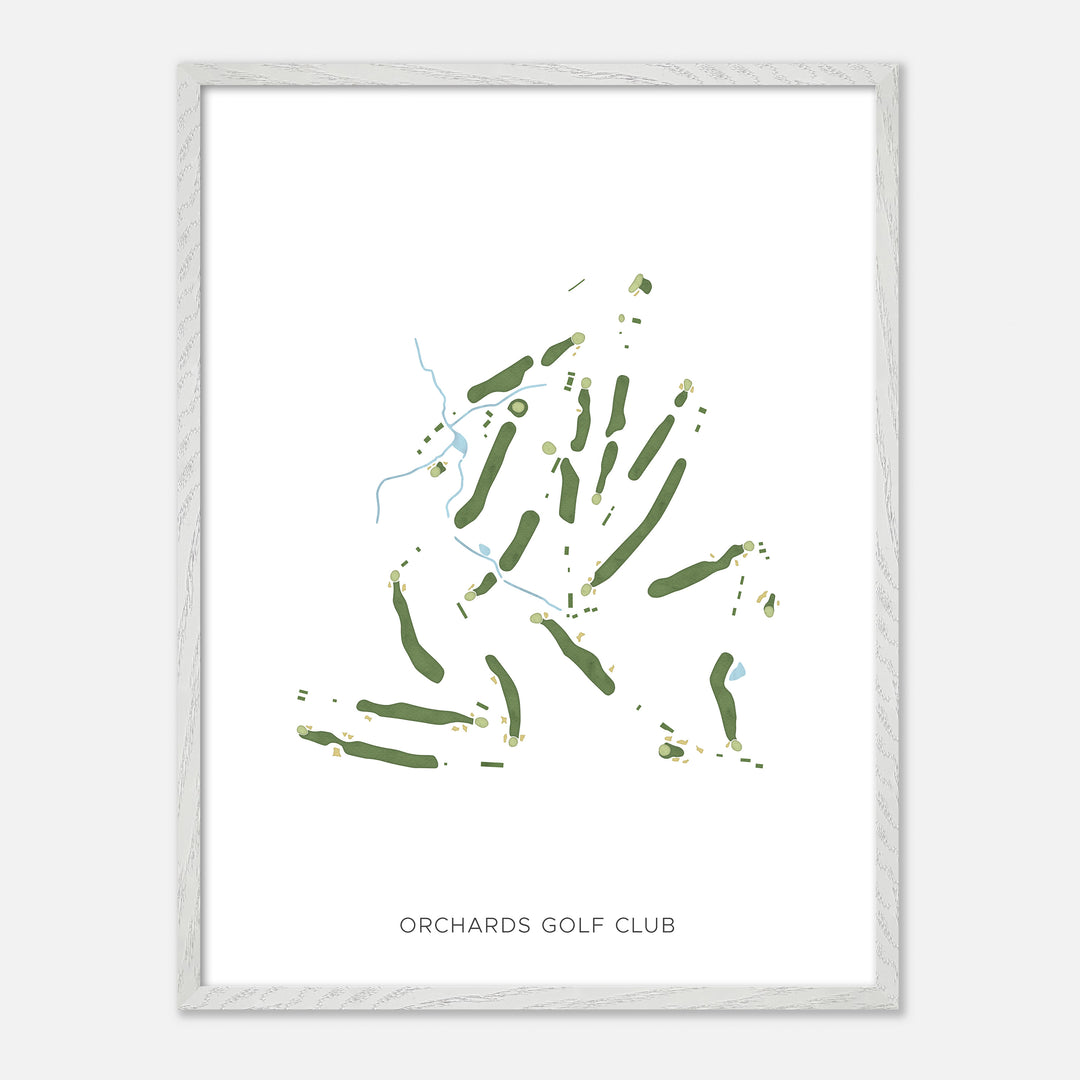Print of Orchards Golf Club Modern Map
