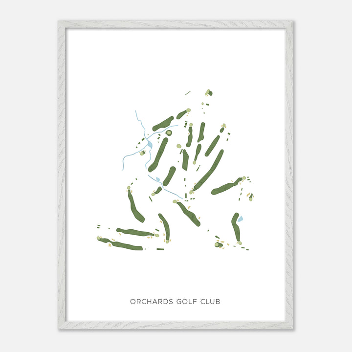 Print of Orchards Golf Club Modern Map