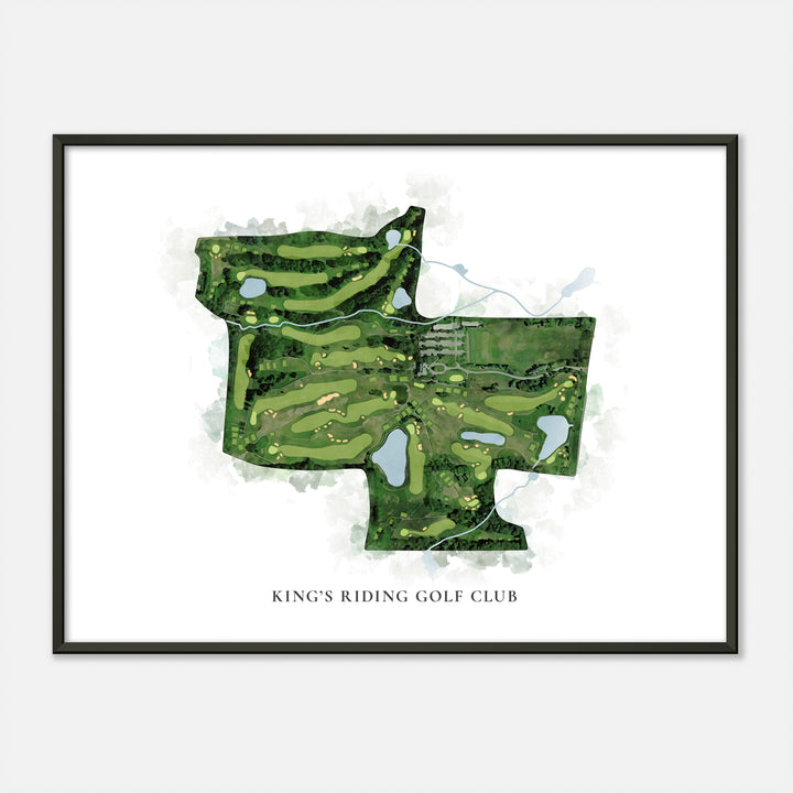Print of King'S Riding Golf Club Classic Map