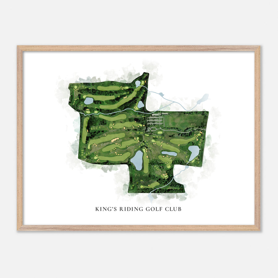 Print of King'S Riding Golf Club Classic Map
