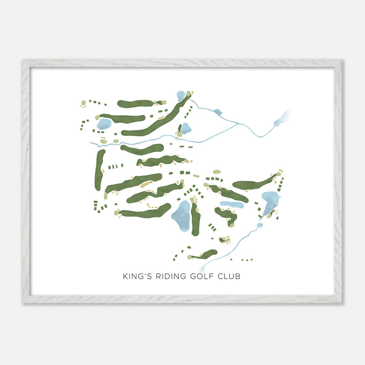 Print of King'S Riding Golf Club Modern Map