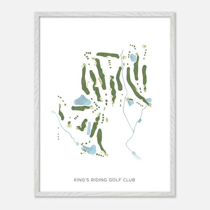 Print of King'S Riding Golf Club Modern Map