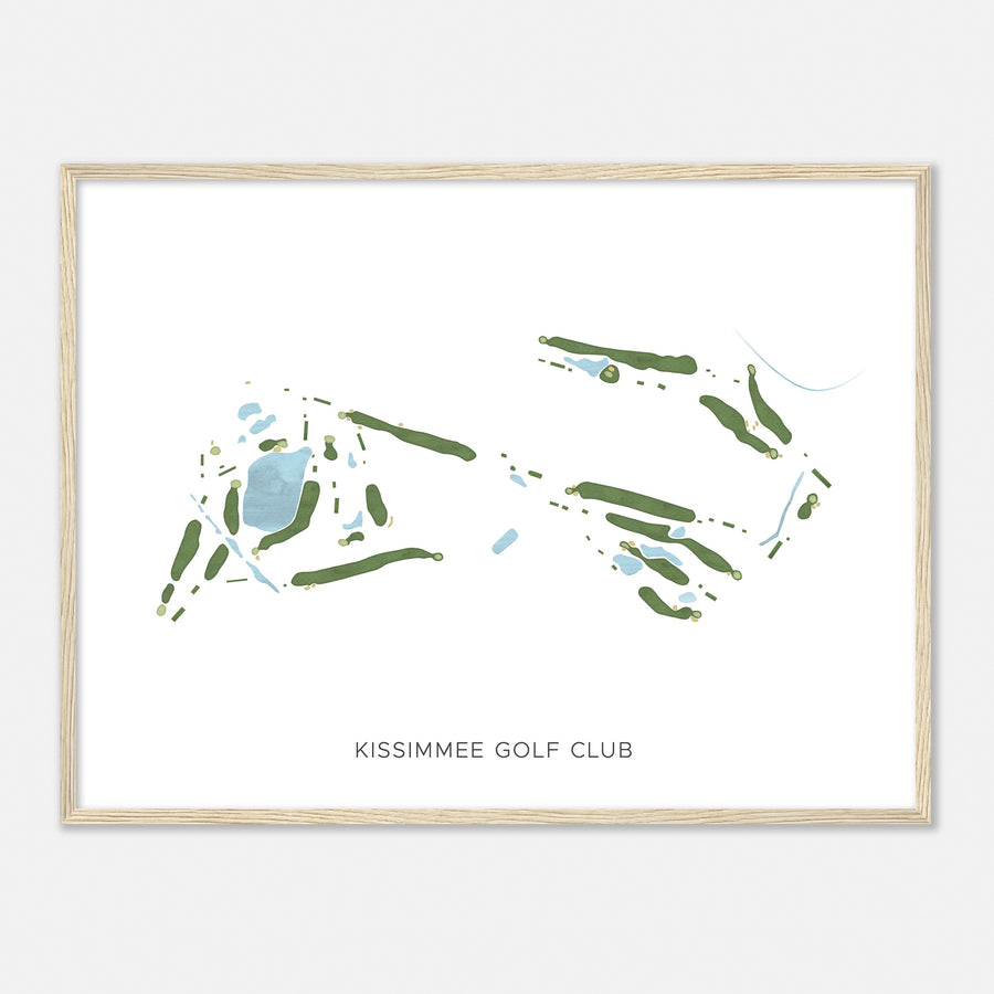 Print of Kissimmee Golf Club Modern Map