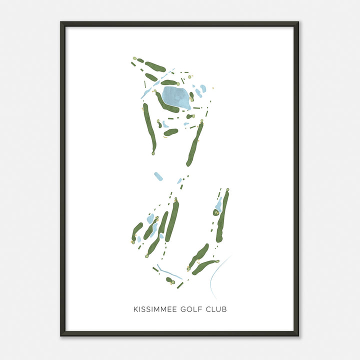 Print of Kissimmee Golf Club Modern Map