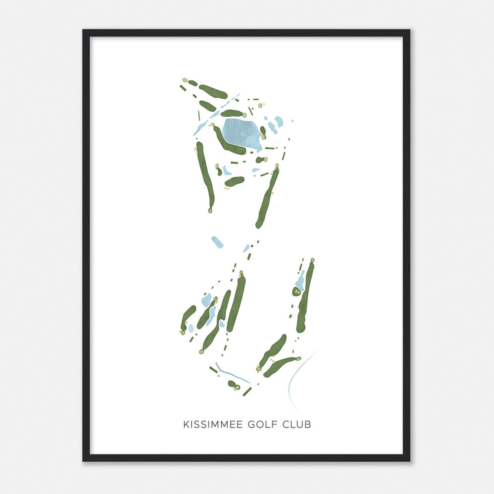 Print of Kissimmee Golf Club Modern Map