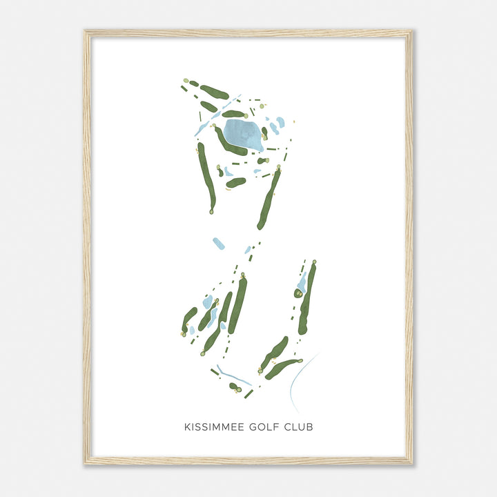 Print of Kissimmee Golf Club Modern Map