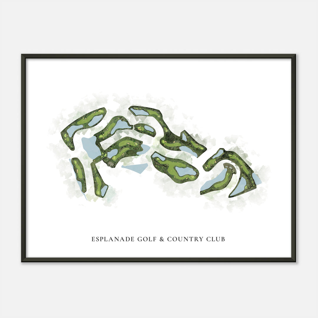 Print of Esplanade Golf & Country Club Classic Map