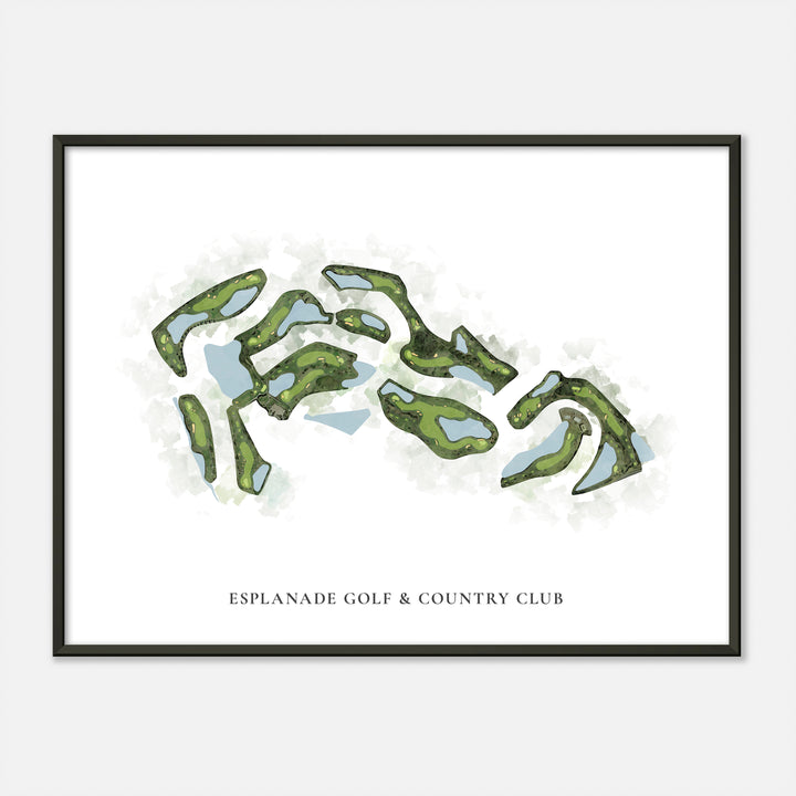 Print of Esplanade Golf & Country Club Classic Map