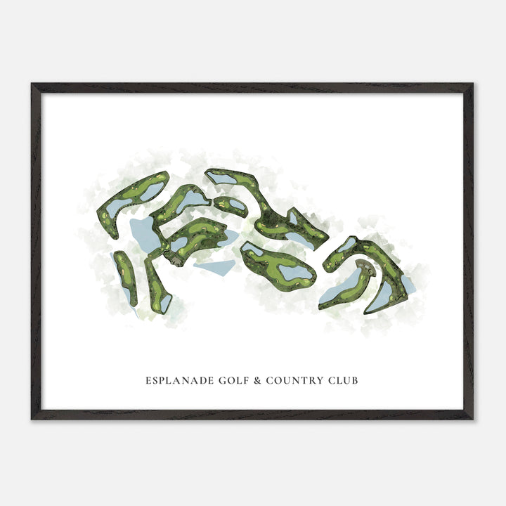 Print of Esplanade Golf & Country Club Classic Map
