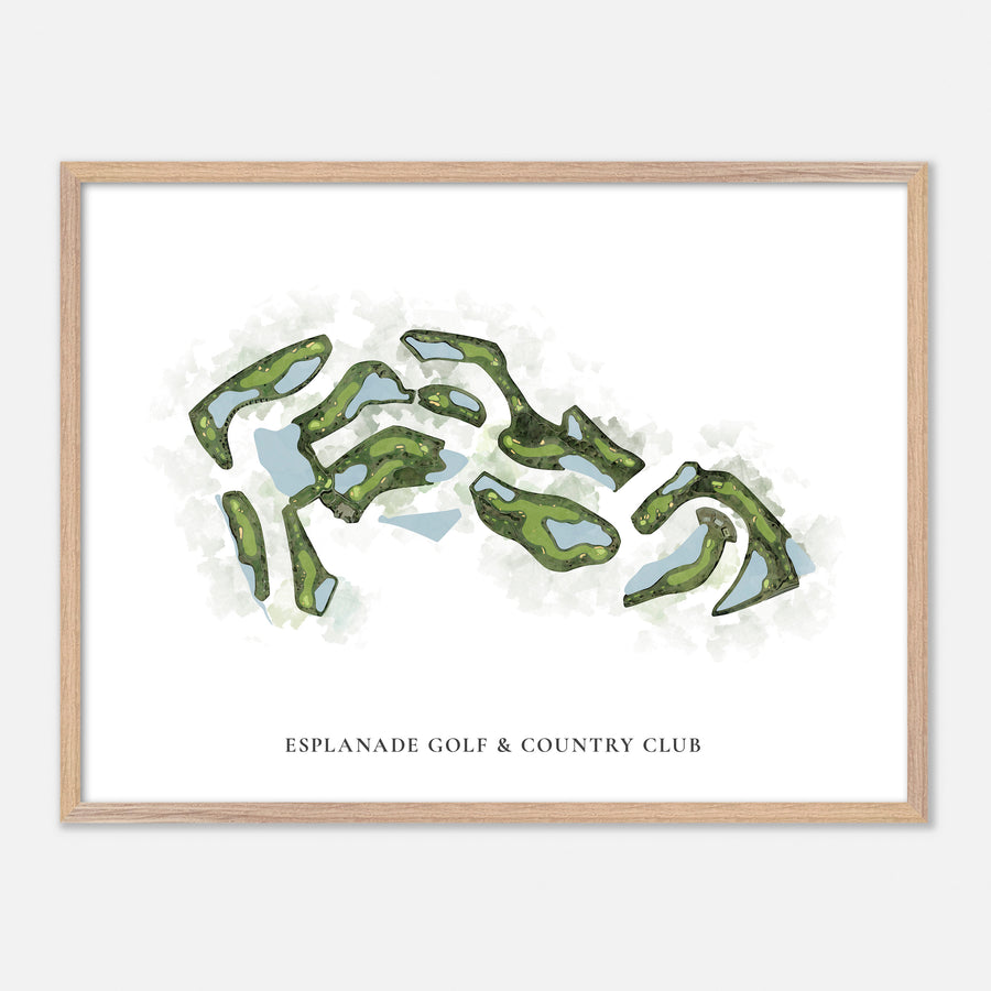 Print of Esplanade Golf & Country Club Classic Map