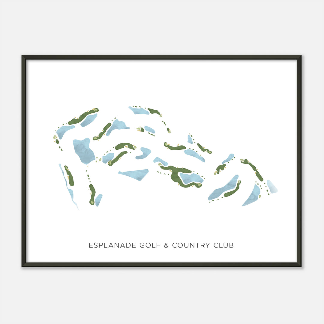 Print of Esplanade Golf & Country Club Modern Map
