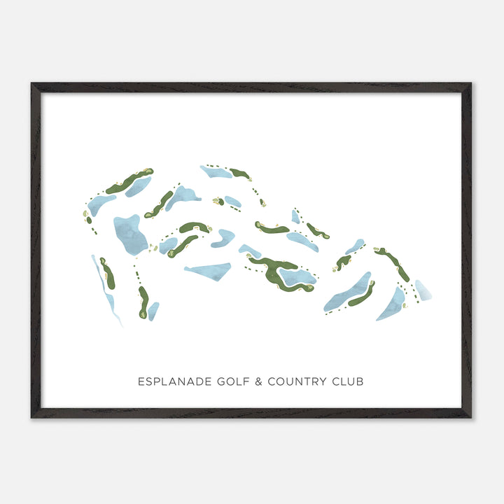 Print of Esplanade Golf & Country Club Modern Map