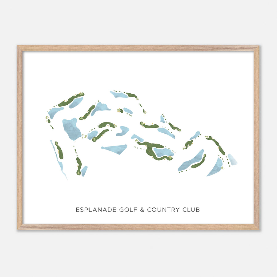 Print of Esplanade Golf & Country Club Modern Map