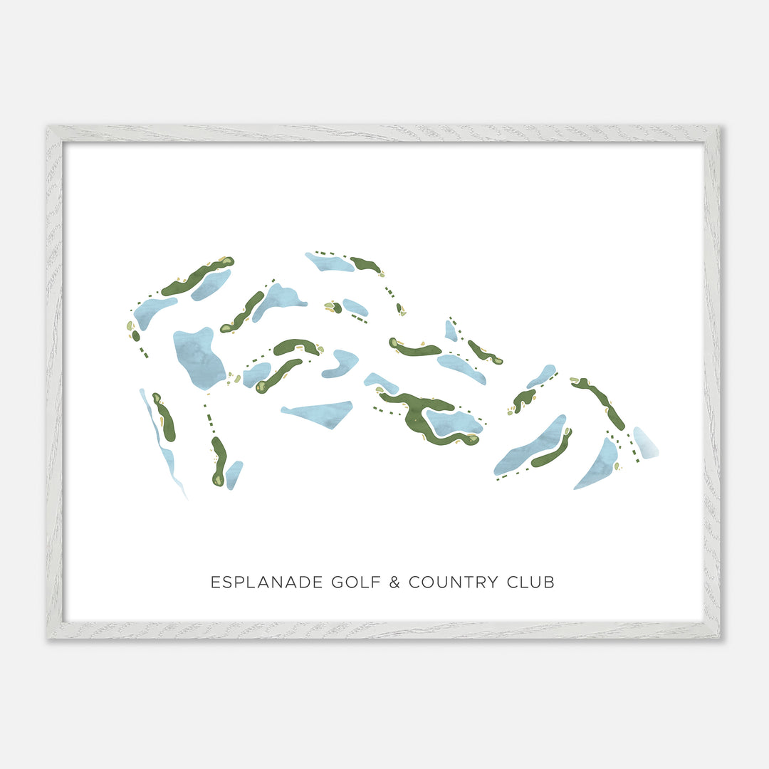 Print of Esplanade Golf & Country Club Modern Map