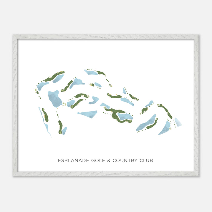 Print of Esplanade Golf & Country Club Modern Map