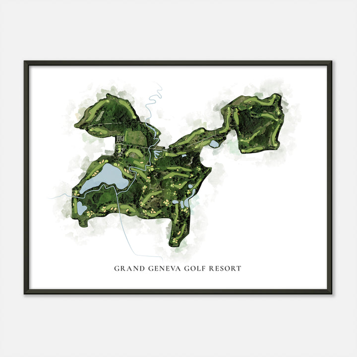 Print of Grand Geneva Golf Resort Classic Map