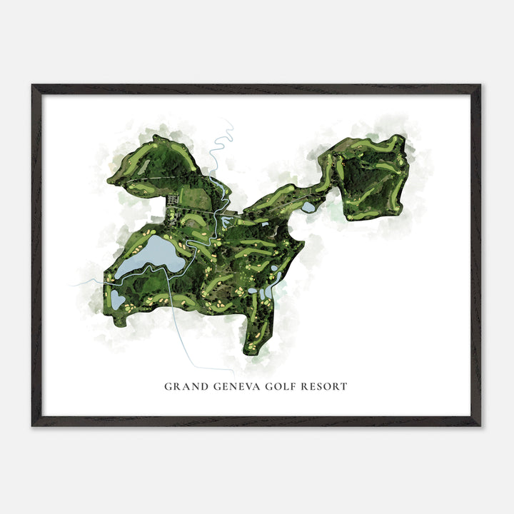 Print of Grand Geneva Golf Resort Classic Map