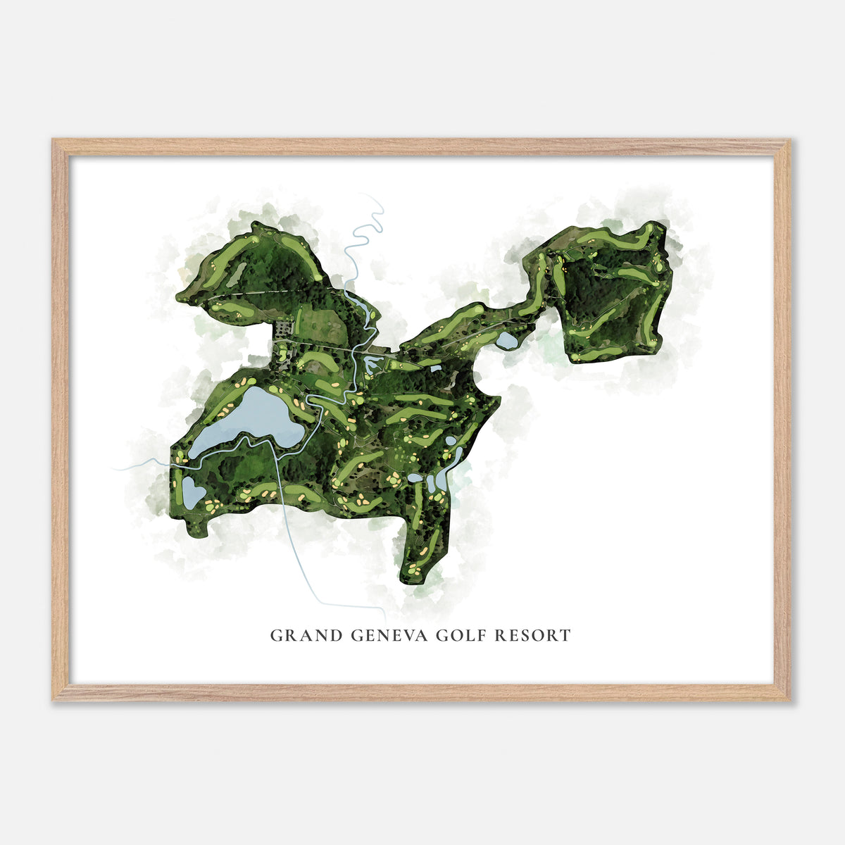 Print of Grand Geneva Golf Resort Classic Map