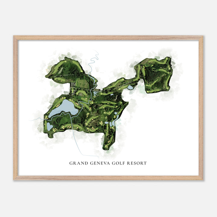 Print of Grand Geneva Golf Resort Classic Map