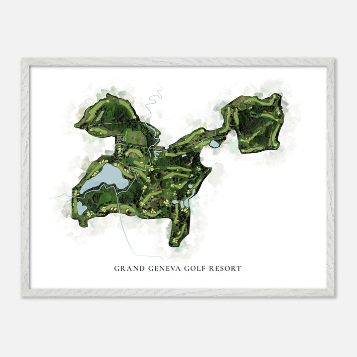 Print of Grand Geneva Golf Resort Classic Map