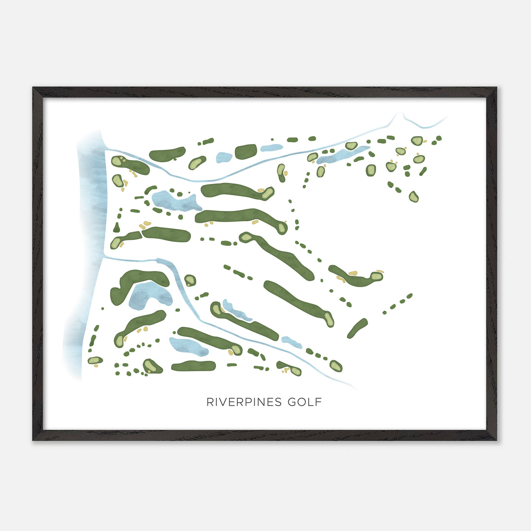 Print of Riverpines Golf Modern Map
