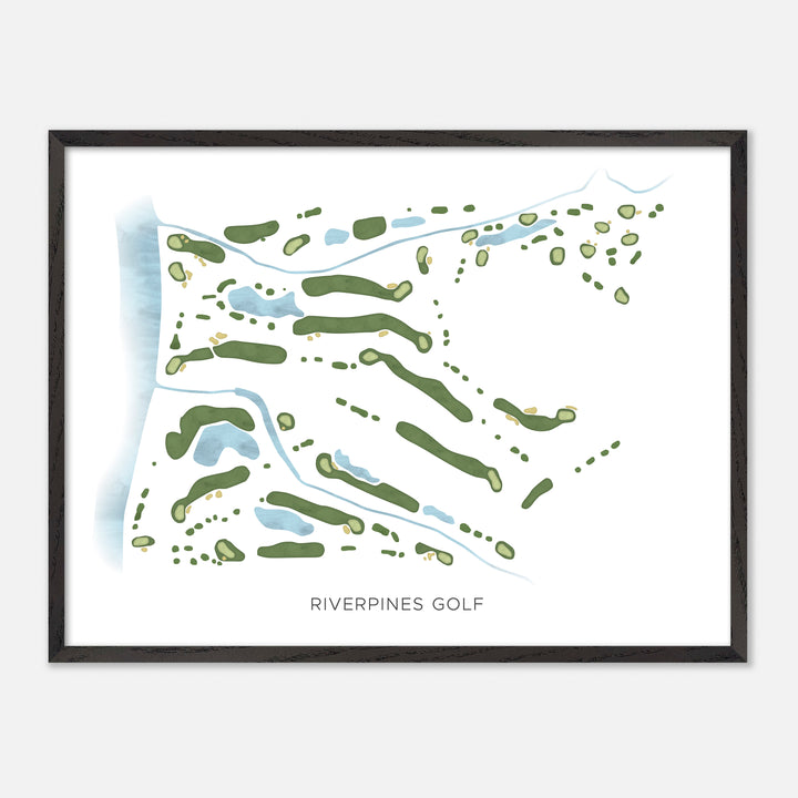 Print of Riverpines Golf Modern Map