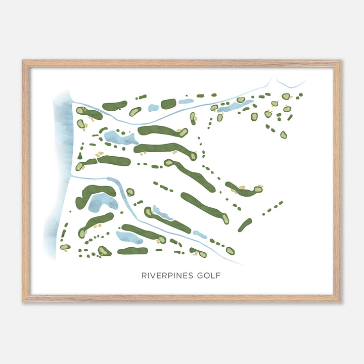 Print of Riverpines Golf Modern Map
