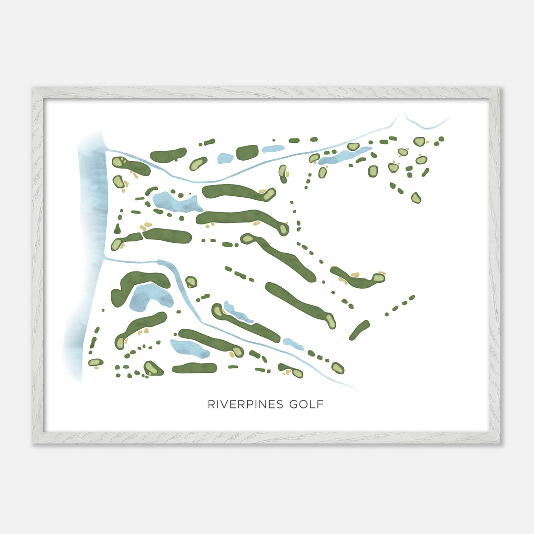 Print of Riverpines Golf Modern Map