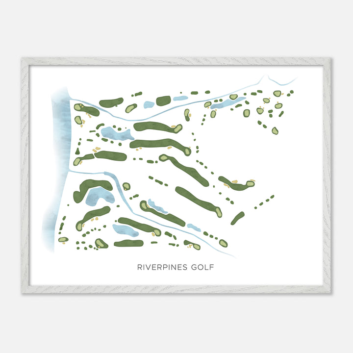 Print of Riverpines Golf Modern Map
