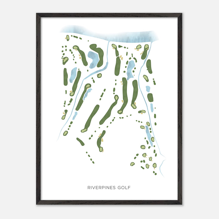 Print of Riverpines Golf Modern Map