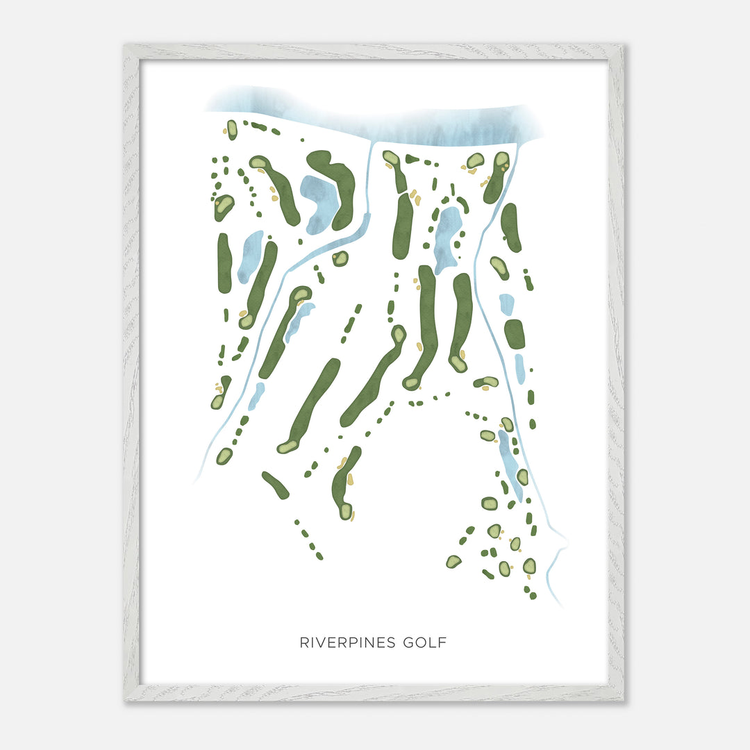 Print of Riverpines Golf Modern Map