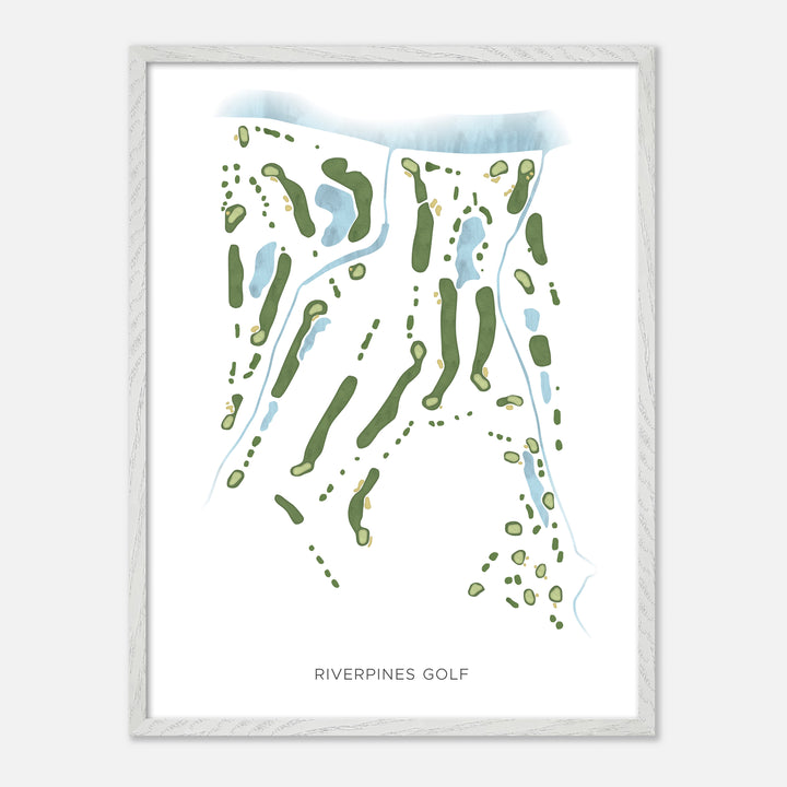 Print of Riverpines Golf Modern Map
