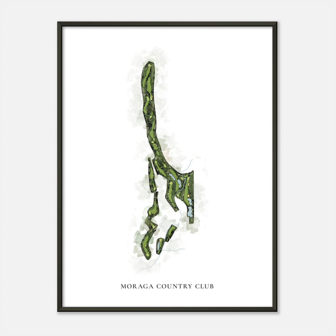 Print of Moraga Country Club Classic Map