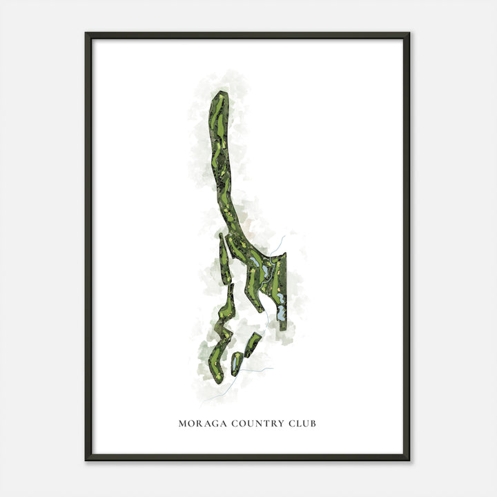 Print of Moraga Country Club Classic Map