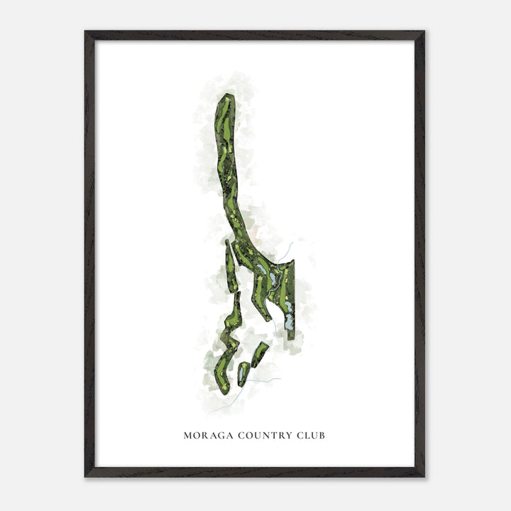 Print of Moraga Country Club Classic Map