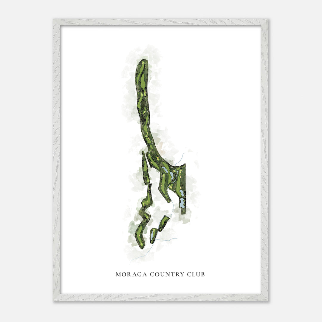 Print of Moraga Country Club Classic Map