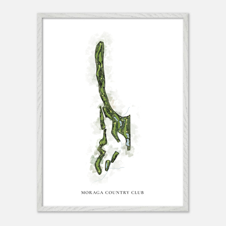 Print of Moraga Country Club Classic Map