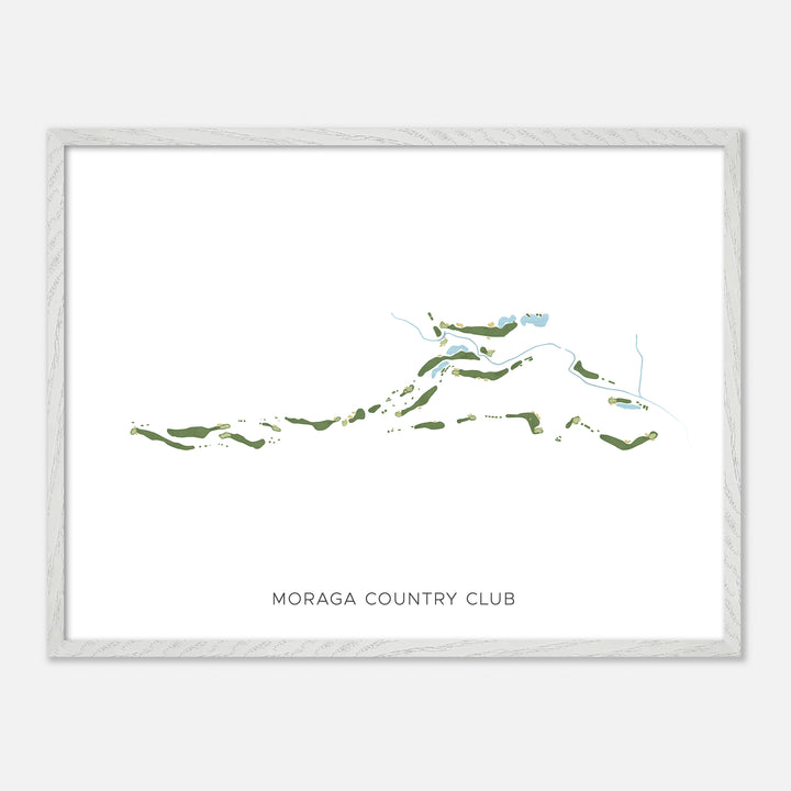 Print of Moraga Country Club Modern Map
